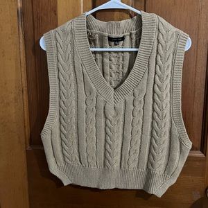 Brown Sweater Tank